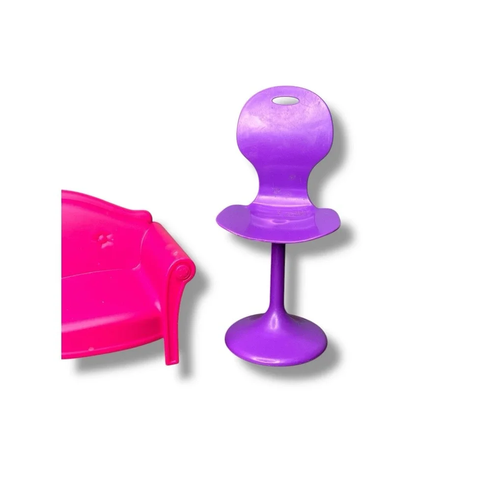 Barbie Mattel Loveseat And Chair Replacement Set Pink And Purple Dreamhouse